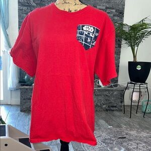 Star Wars Red women’s or kids Graphic pocket Tee L